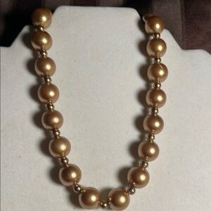 Elegant Gold Beaded Necklace